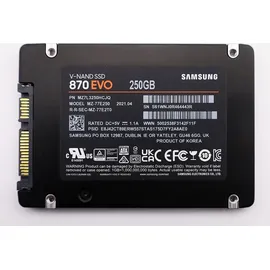 Samsung 870 EVO 250 GB 2,5" MZ-77E250B/EU