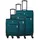 Travelite Priego Koffer-Set 3-tlg. petrol