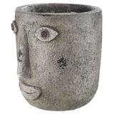 Gilde Dekoschale Pflanzgefäß Folto H. 29 cm,36089 - Grau