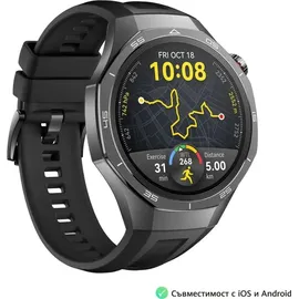 Huawei Watch GT 5 Pro 46 mm Schwarz Fluorelastomer-Armband