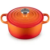 Le Creuset Signature Bräter 18 cm rund ofenrot