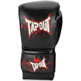 TapouT Boxhandschuhe aus Leder (1 Paar) Rialto Black/Ecru/Red, 16 oz,