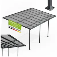 Juskys Terrassendach Borneo 500 x 300 cm dunkelgrau