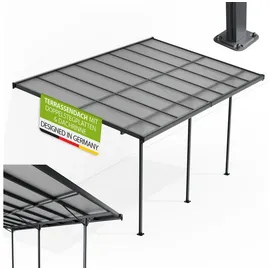 Juskys Terrassendach Borneo 500 x 300 cm dunkelgrau