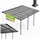Juskys Terrassendach Borneo 500 x 300 cm dunkelgrau