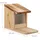 Relaxdays Eichhörnchen Futterhaus, Holz, Klappdach, Sitzplattform, Eichhörnchenhaus, HxBxT: 17,5 x 12 x 25 cm, Natur