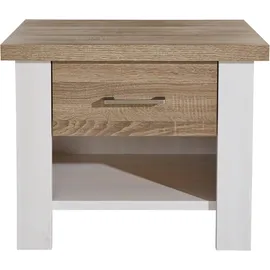 SchlafKONTOR Nachtschrank Luca 60 x 42 x 49 cm Beige