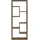 vidaXL Wandregal 36 x 16 x 90 cm Braun