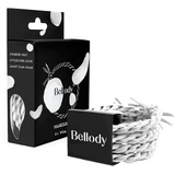 Bellody Bellody® Original Haargummis - Sundance Edition - Stylisch geflochtener Haargummi mit starkem Halt (4er Set - White Canyon) - Damen Haarschmuck in Weiß