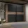 Forte Schwebetürenschrank Bellevue 270 x 210 x 61 cm braun
