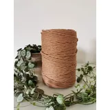 -NEU- Makramee 4 mm gezwirnt - Spule mit 200 mtr in Teddybraun - Makramee Garn von Pferdeseile_DE