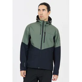 Whistler Softshelljacke "RODNEY", Herren, Gr. L, grün (grün, blau), 100% Polyester, mehrfarbig, unifarben, normal, ohne Ausschnitt, Jacken Softshelljacke, mit wind- und wasserdichter Membran