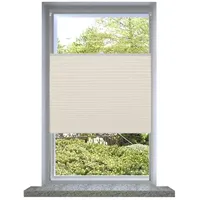 vidaXL Plissee Faltrollo 60 x 125 cm Creme