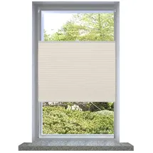 vidaXL Plissee Faltrollo 60 x 125 cm Creme