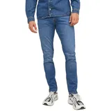 Jack & Jones Glenn Jeans in blau mit schmaler Passform-W32 / L34