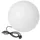 Perel Kugelleuchte, mit Erdspieß, Ø45cm Ø 45 cm, E27-Fassung, IP65, weiß