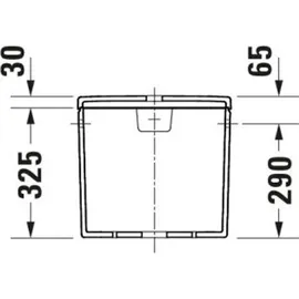 Duravit No.1 Spülkasten 390x170mm