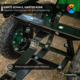 MIWEBA Dumper mit Kippfunktion und Traglast 300 kg rot