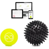 KALAHARI 4 wellness KALAHARI Massagebälle, Igelball, Faszienball und e-Book Übungen auf Deutsch - zur Selbstmassage, Faszientraining, Plantarfasziitis Entspannung, Fußmassage - Triggerpunkt für Rücken Beine Füße Hände