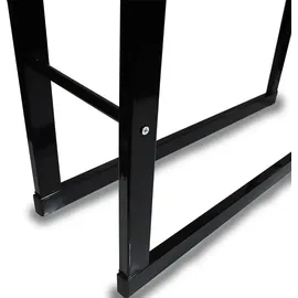 BITUXX Kaminholzständer Metall 80 x 100 cm Schwarz