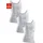 CLIPPER Unterhemd 3 Stk., mit Komfortschnitt, hinten etwas länger - in Feinripp, Tanktop Gr. 9 - 3 Stk., weiß, , 552446-9 3 Stk.