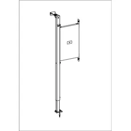 Villeroy & Boch ViConnect Befestigungselement für Haltegriffe 31 x 115 x 5,5 cm