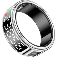 Avizar Avizar, Diana Smart-Ring Größe M mit LED und Gesundheitsfunktion, Weiß - Schwarz