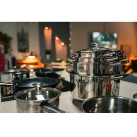 Tefal Cook Eat B921SA55 Kochgeschirr-Set aus Edelstahl - 10-teilig