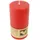 Kerzenfarm Hahn Stumpenkerze 90 mm rot