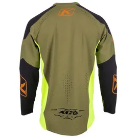 Klim Xc Pro Langarm-trikot - Hi-Vis / Winter Moss - XL