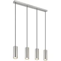 GLOBO Hängeleuchte Chrom Metall 6x120x65 cm - grau -