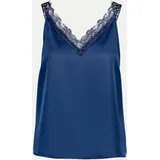 Zero Blusentop Damen mit V-Ausschnitt Blau 40