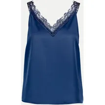 Zero Blusentop Damen mit V-Ausschnitt Blau 40