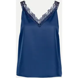 Zero Blusentop Damen mit V-Ausschnitt Blau 40