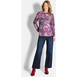 GOLDNER Langarmshirt im Paisley-Design Sweatshirt Pink 44