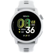 COROS Pace 4 GPS 43 mm Silikonarmband Weiß 22 mm