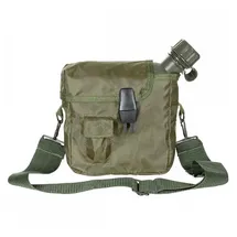 Max Fuchs MFH US Feldflasche, eckig, mit Hülle, 2 Qt (oliv)