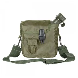 Max Fuchs MFH US Feldflasche, eckig, mit Hülle, 2 Qt (oliv)