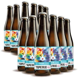 TJURE Katzensmoothie - Fisch mit Kartoffel 12 x 220 ml | leckerer Fisch | köstliches Festmahl 2640,00 ml