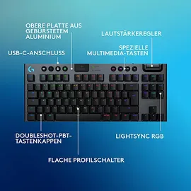 Logitech G915 X LIGHTSPEED TKL, schwarz,