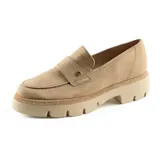 Paul Green Damen SUPER Soft Loafer, Frauen Slipper,Mokassins,Halbschuhe,Slides,Schlupfschuhe,schluepfschuhe,College Schuhe,Beige (Green),39 EU / 6 UK - 39 EU
