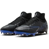 Nike Herren Fussball-Rasenschuhe Zoom Superfly 9 Pro Fussballschuh, black/chrome-hyper royal 46