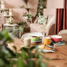 SELTMANN WEIDEN Liberty Pure Colors Frühstücksteller ø 22,5 cm 6er Set - Flamingo Red