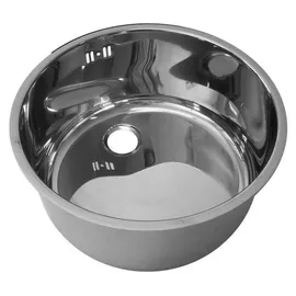 CombiSteel Spülbecken aus Edelstahl mit PVC-Siphon 360mmØx180mm