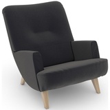 Max Winzer Loungesessel build-a-chair Borano«, schwarz