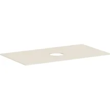 Hansgrohe Xevolos E Konsole 980/550 mit Auschnitt mittig für Aufsatzwaschtisch ohne Hahnloch, 54329780 980 x 550 mm, Sandbeige Matt