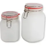 colourliving LED Solarleuchte Einmachgläser Solar Tischleuchte outdoor 2er Set