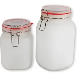 colourliving LED Solarleuchte Einmachgläser Solar Tischleuchte outdoor 2er Set