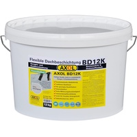 AXOL 1K Flüssigkunststoff Dachbeschichtung zum Abdichten von Eternit-Platten, Faserzement. 12kg Gebinde kieselgrau