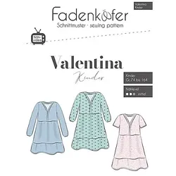 Fadenkäfer Schnitt "Kleid Valentina" für Kinder